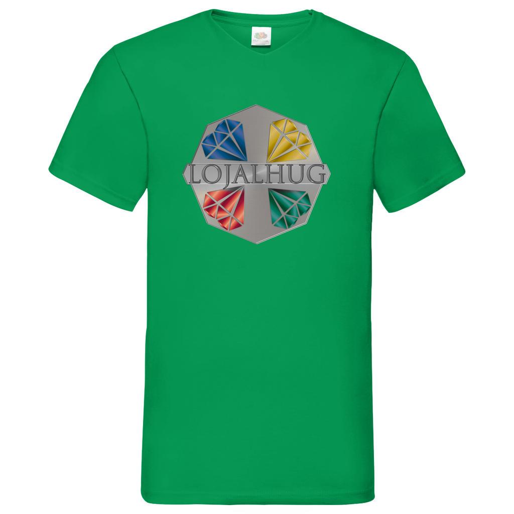 Herren Basic V-Neck T-Shirt Lojalhug