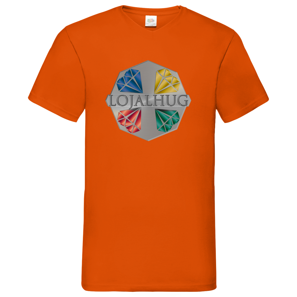 Herren Basic V-Neck T-Shirt Lojalhug