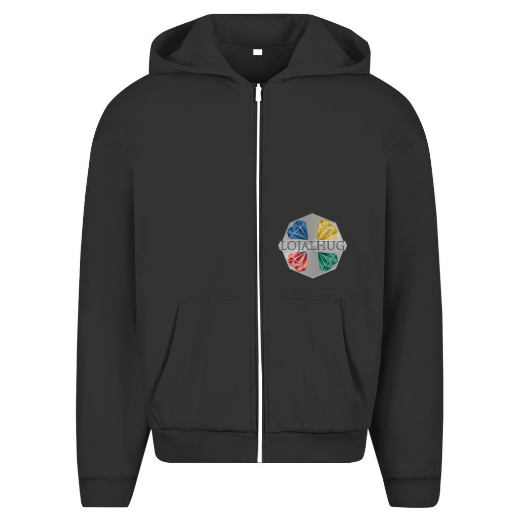 Herren Oversize Zipper Hoodie Lojalhug