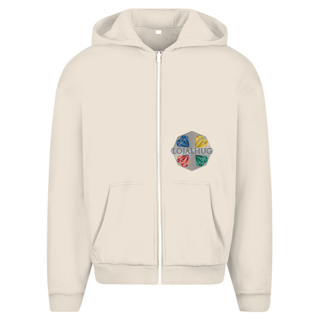 Herren Oversize Zipper Hoodie Lojalhug