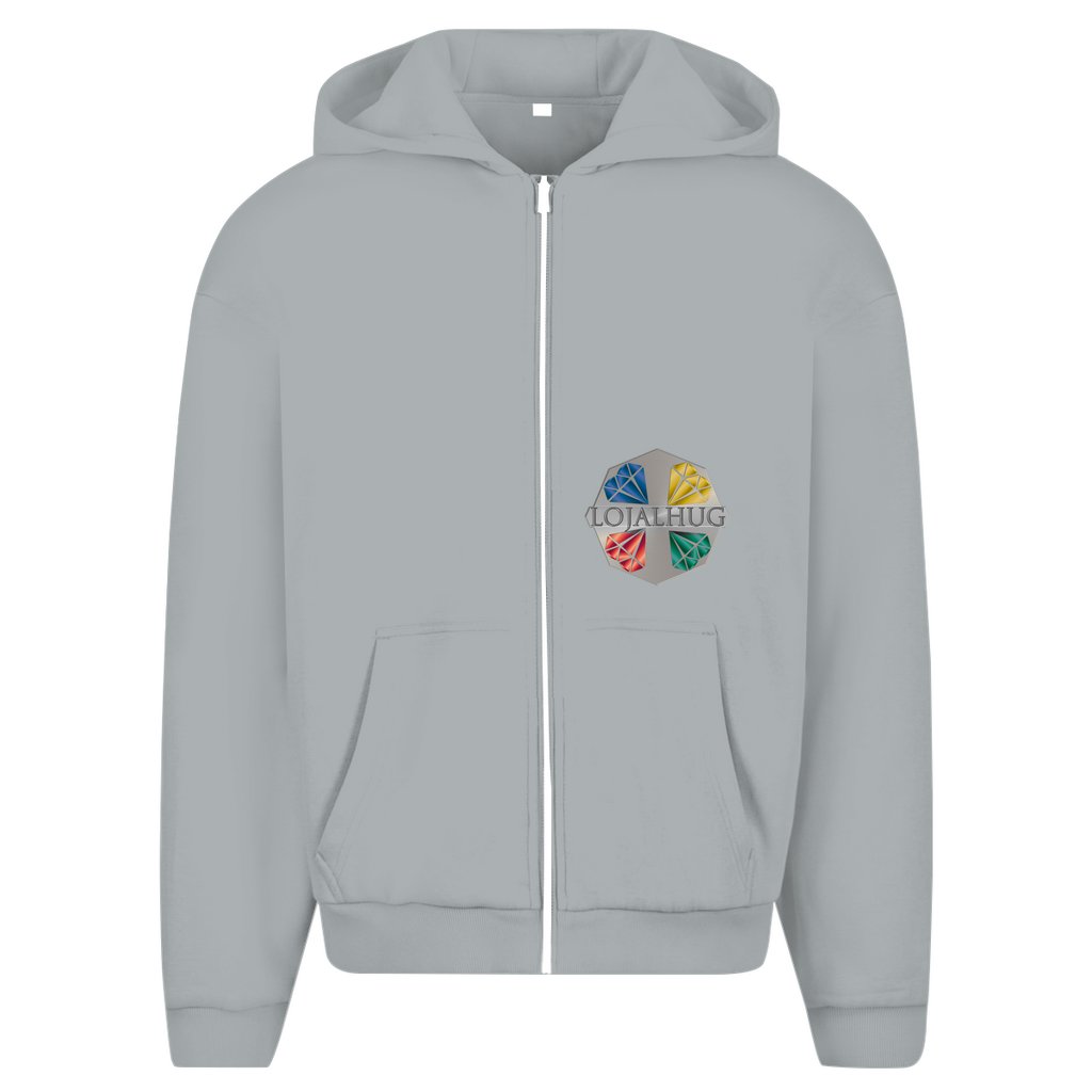 Herren Oversize Zipper Hoodie Lojalhug
