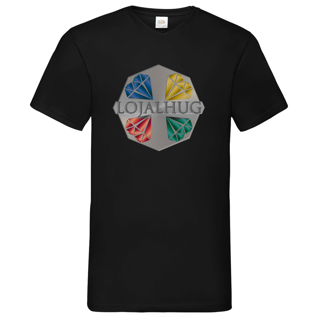 Herren Basic V-Neck T-Shirt Lojalhug