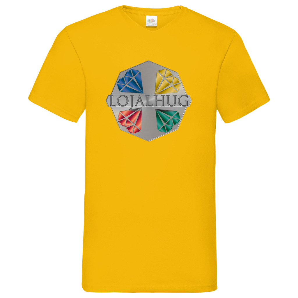 Herren Basic V-Neck T-Shirt Lojalhug
