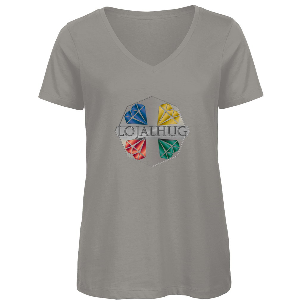 Damen Premium Bio V-Neck T-Shirt Lojalhug