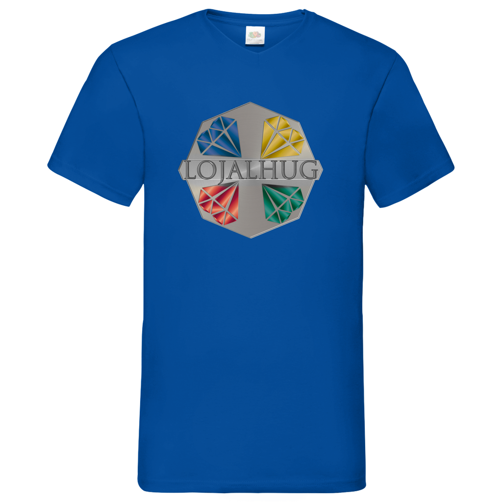 Herren Basic V-Neck T-Shirt Lojalhug